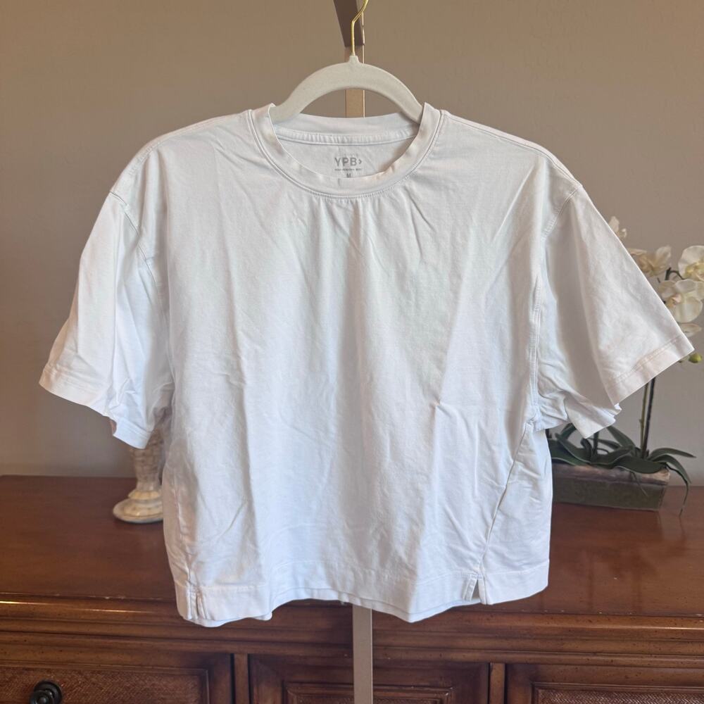 Abercrombie & Fitch YPB Cropped Tee White Size M